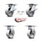 Service Caster 5 Inch Semi Steel Caster Brakes/Swivel Locks and 2 Rigid, 2PK SCC-35S520-SSB-SLB-BSL-2-R-2 - alternate 7